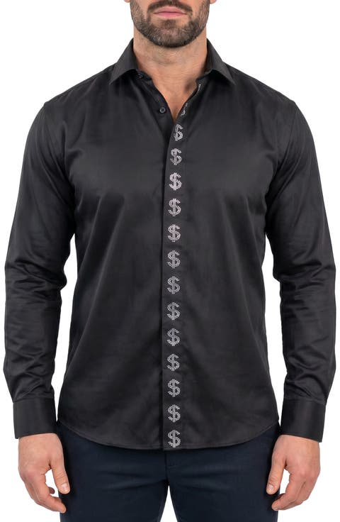 Stone Dollar Button-Up Shirt