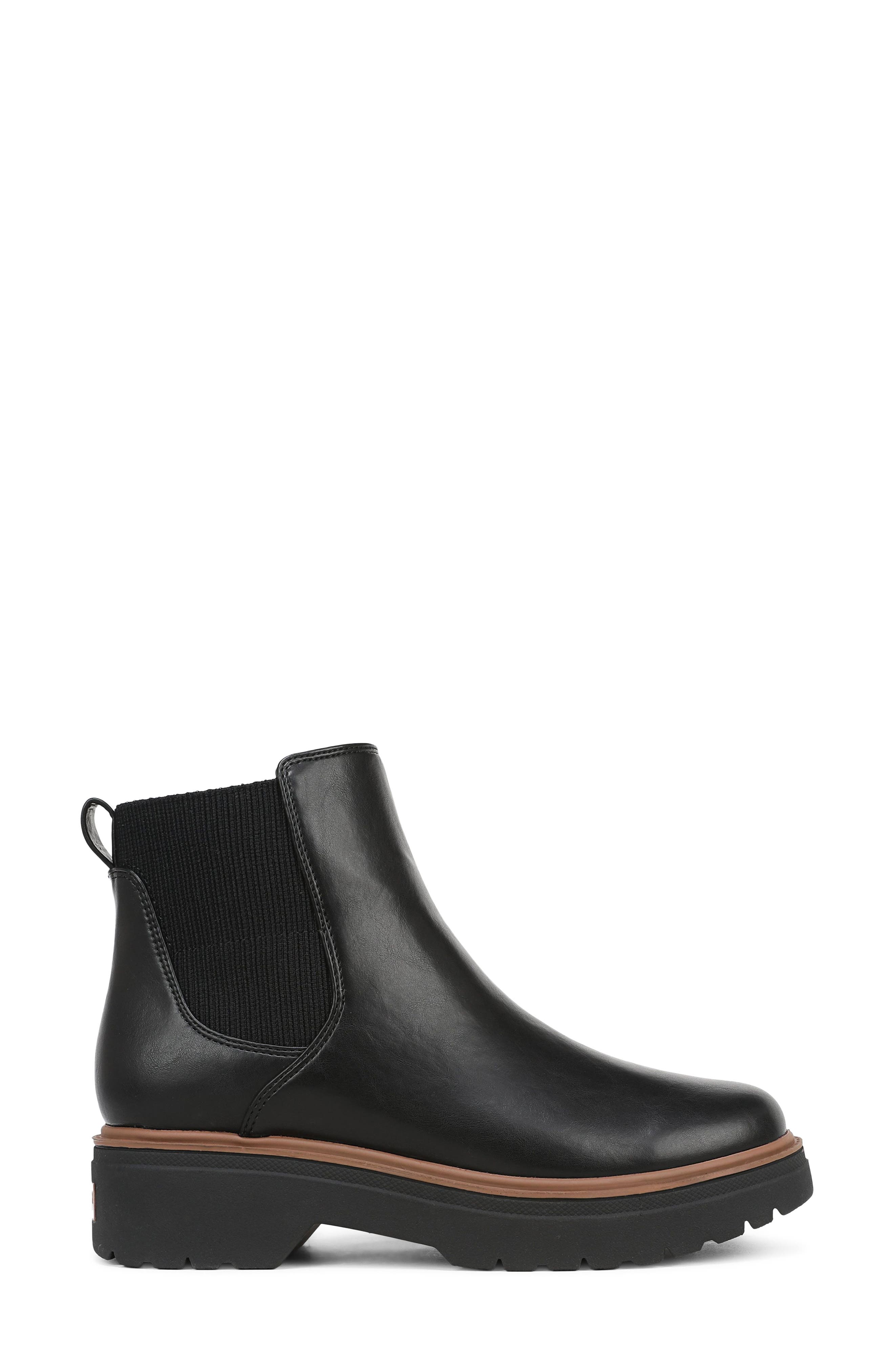 Bring Vibes Faux Leather Chelsea Boot, Alternate, color, BLACK FAUX LEATHER