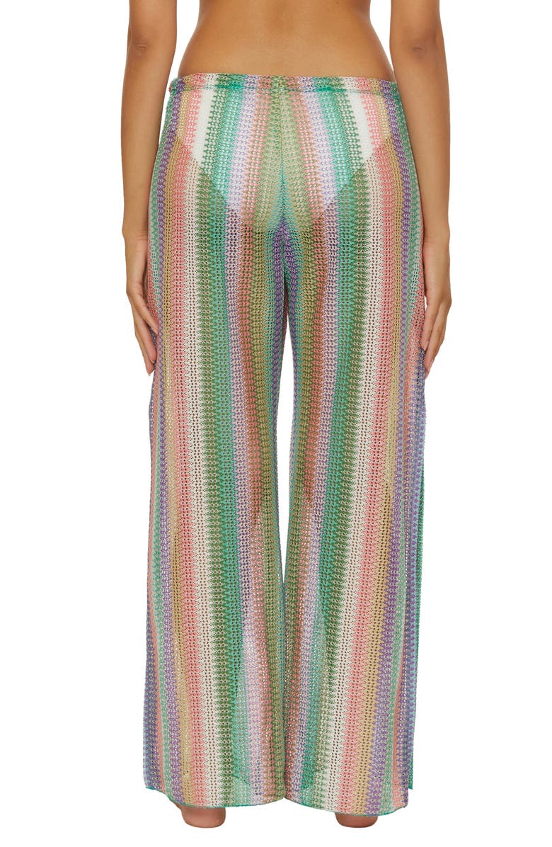 Becca Beach Knit Cover-Up Pants, Alternate, color, Multi