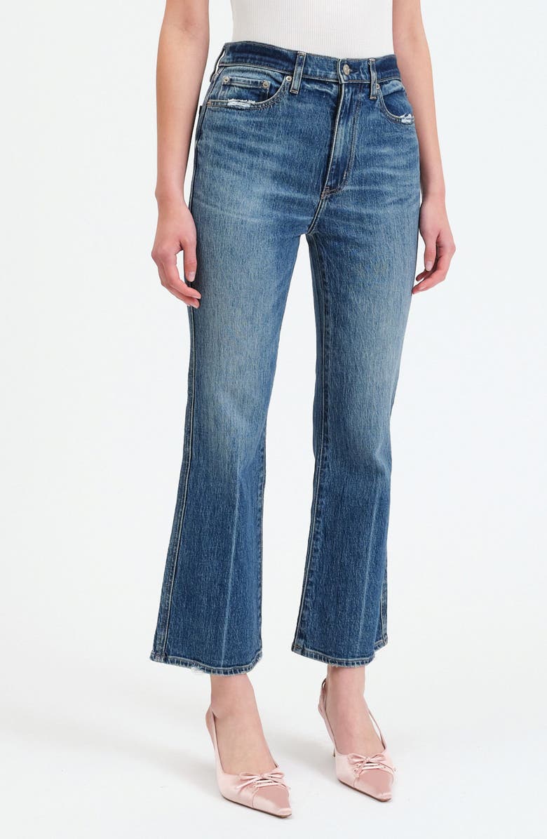 DAZE Soho High Waist Ankle Flare Jeans, Alternate, color, Rush Hour