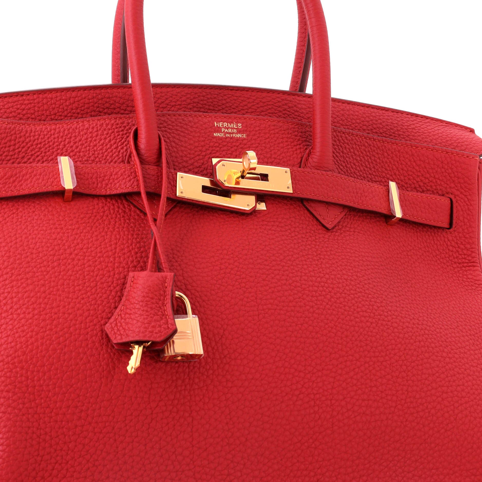 Birkin Handbag Red Togo with Gold Hardware 35, Alternate, color, Red