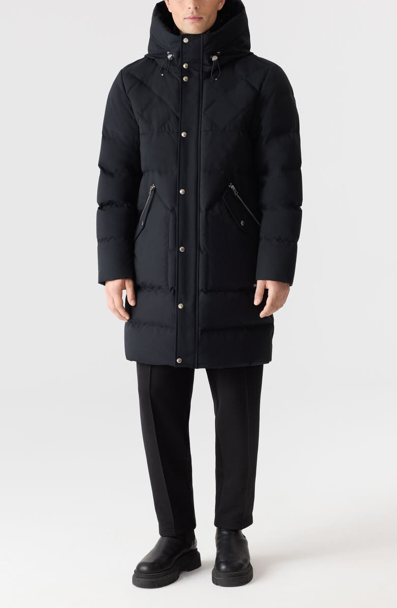 Mackage Werner Longline Down Parka, Main, color, Black
