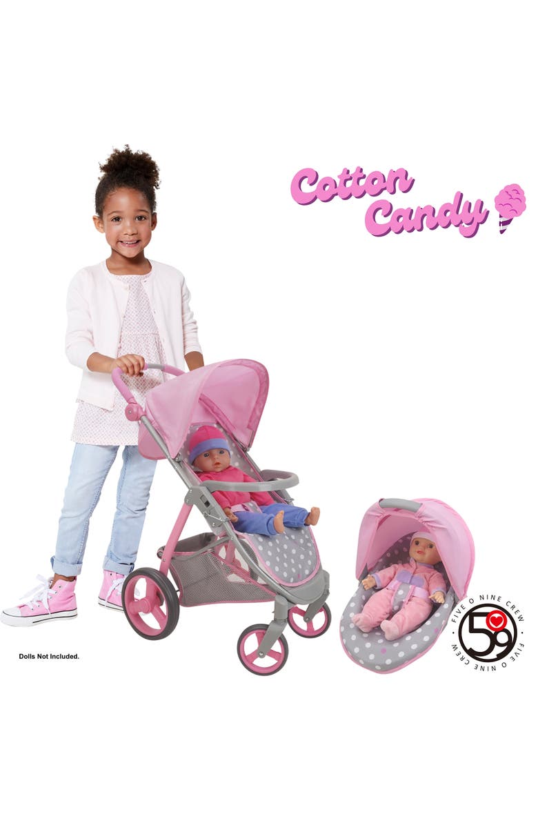 509 Crew Cotton Candy Pink Doll Travel System, Alternate, color, Multicolored