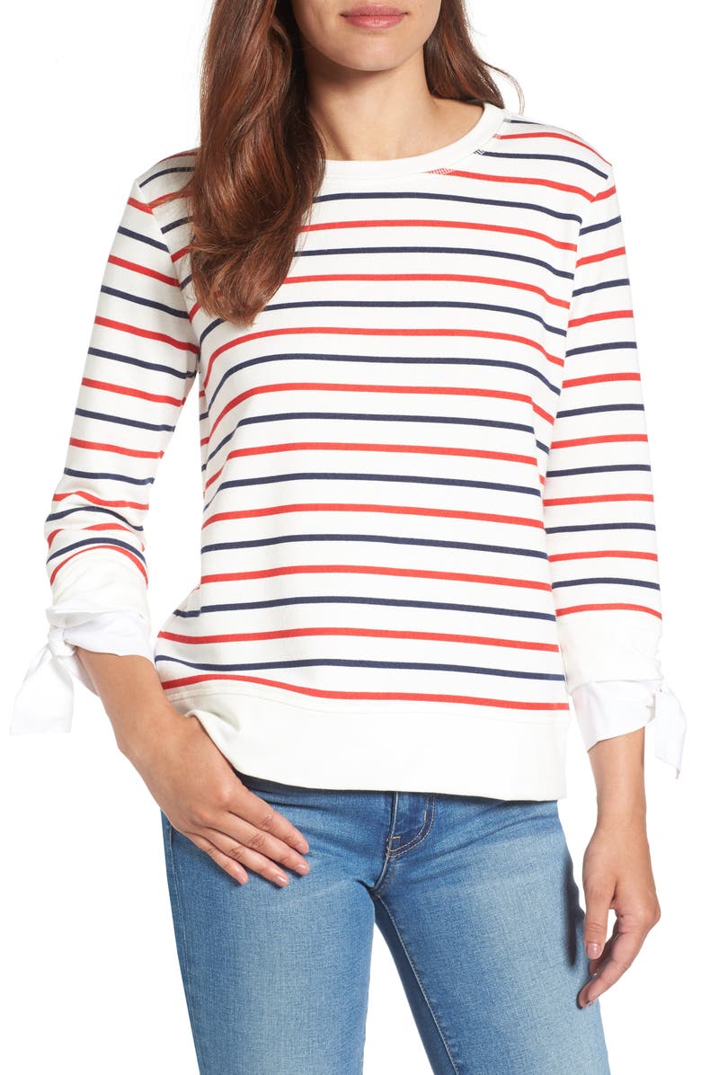 GIBSONLOOK Gibson Tie Sleeve Sweatshirt, Main, color,