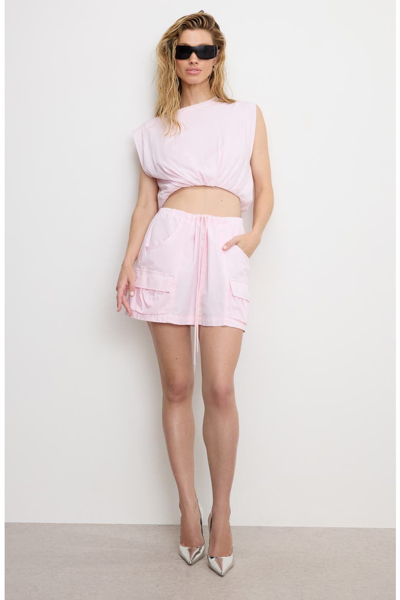 Gathered Hem Muscle Top, Alternate, color, BUBBLEGUM005