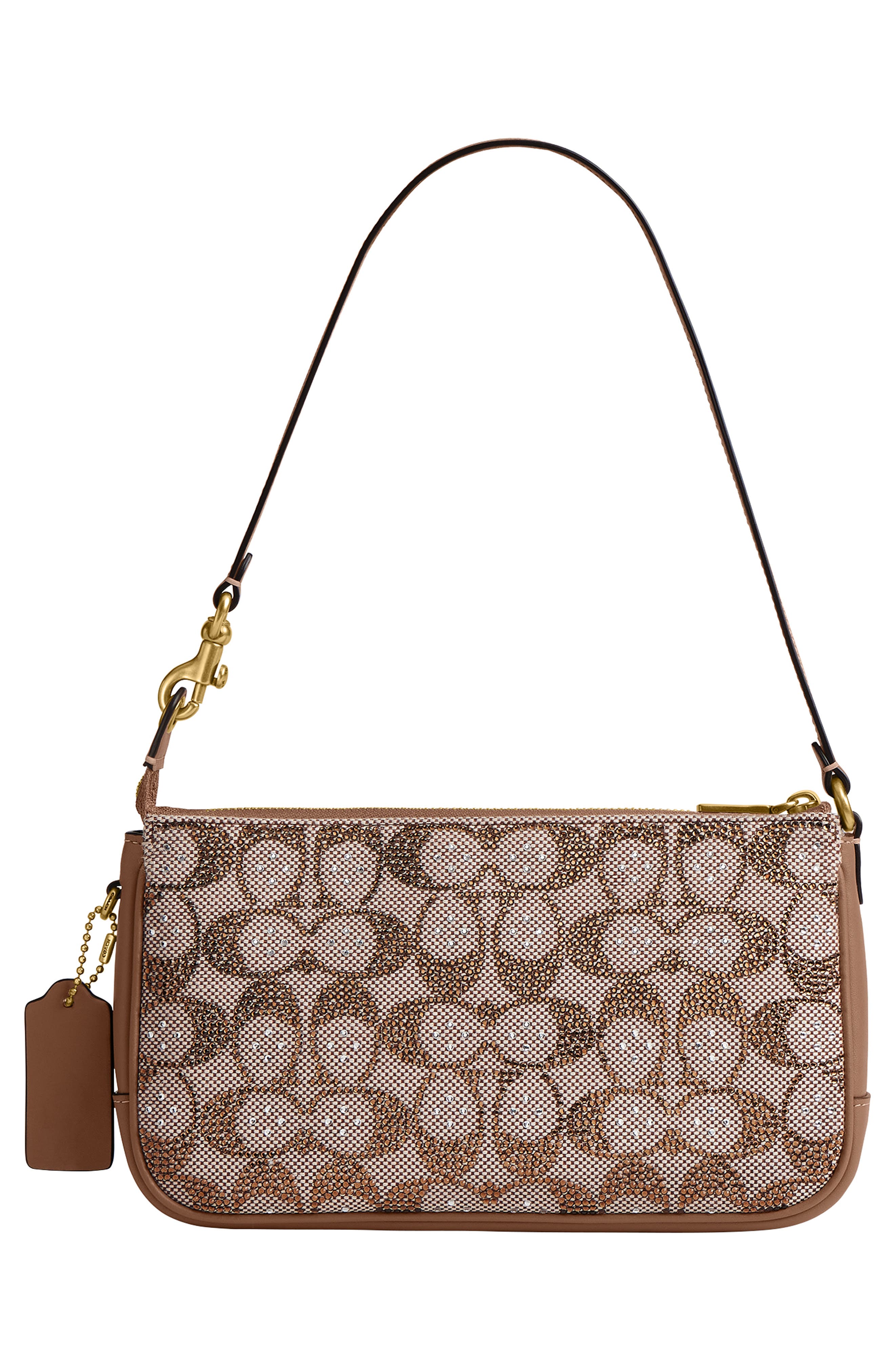COACH Crystal Signature Jacquard Plaza Bag, Alternate, color, 
