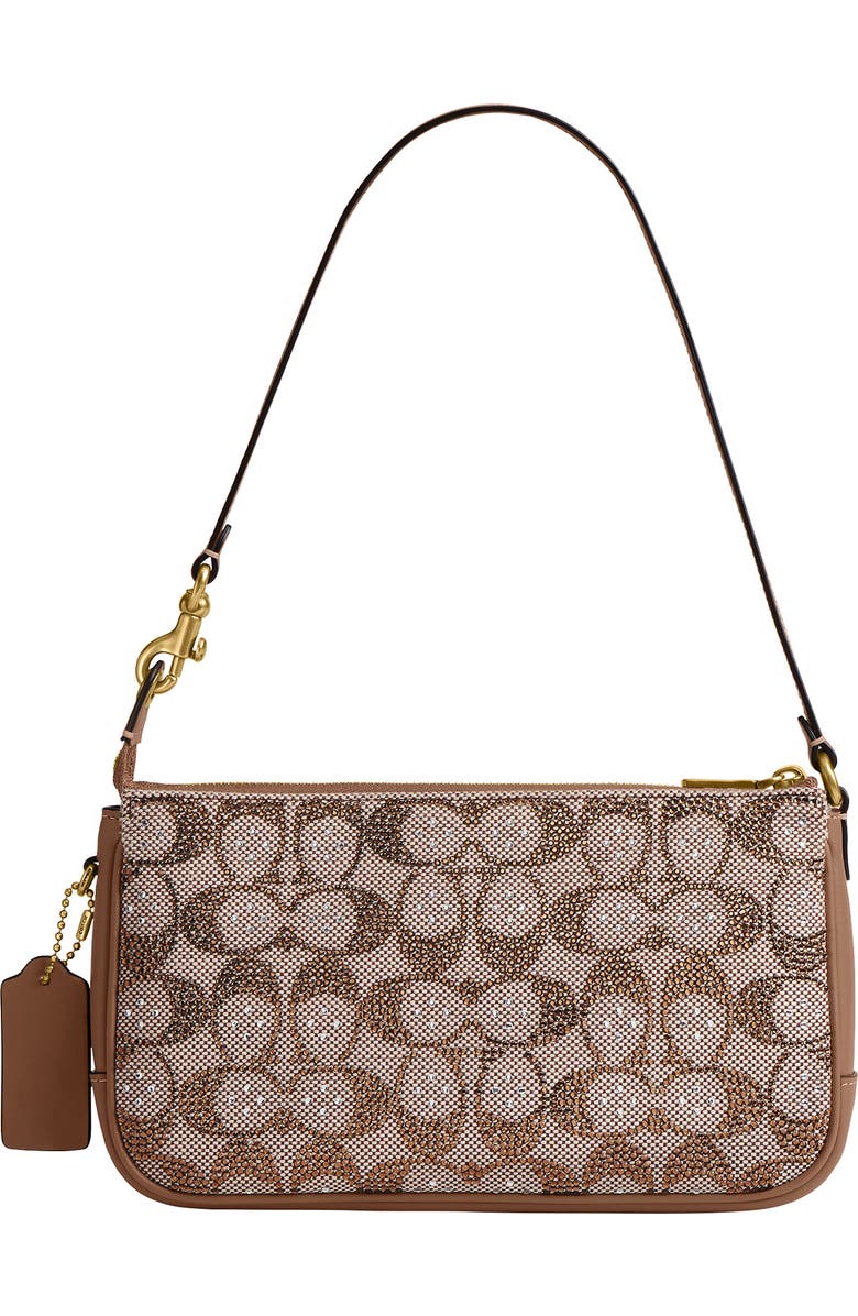 COACH Crystal Signature Jacquard Plaza Bag, Alternate, color,