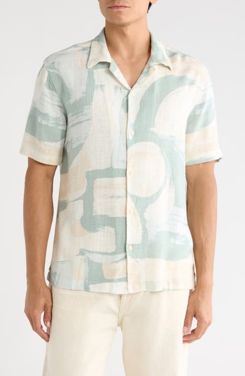 Watercolor Camp Shirt