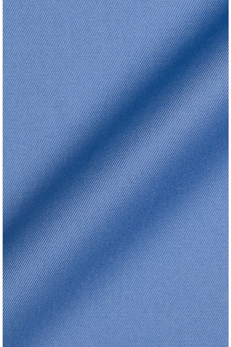 Twill Pima Cotton Collared Shirt, Alternate, color, Mid Blue Cut Away Extreme