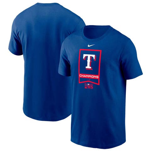 Men's Nike Royal Texas Rangers 2023 World Series Champions Banner T-Shirt