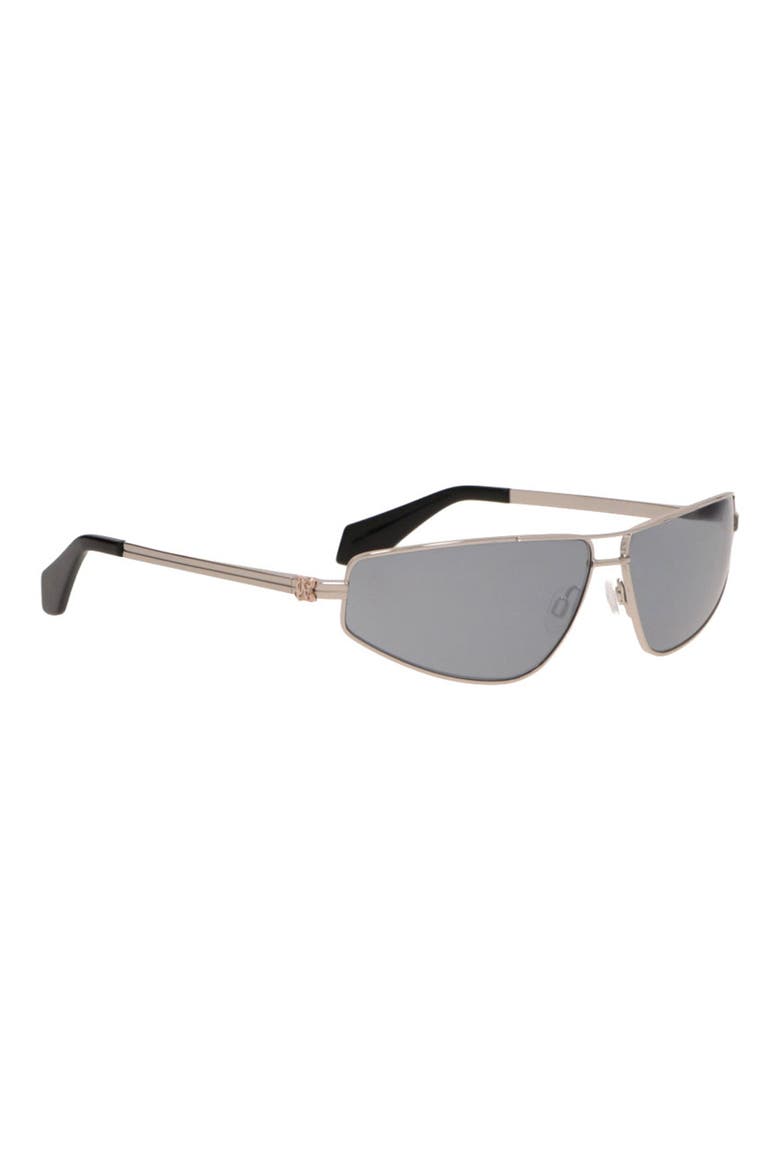 Clavey Rectangular Sunglasses, Alternate, color, SILVER SILVER