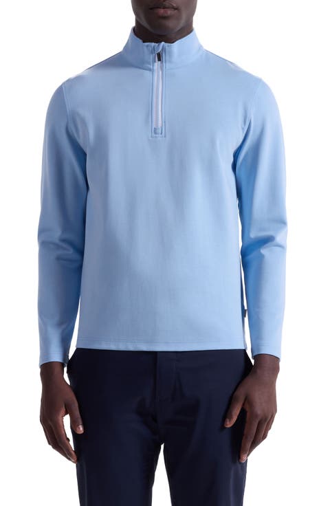 Solid Quarter Zip Pullover