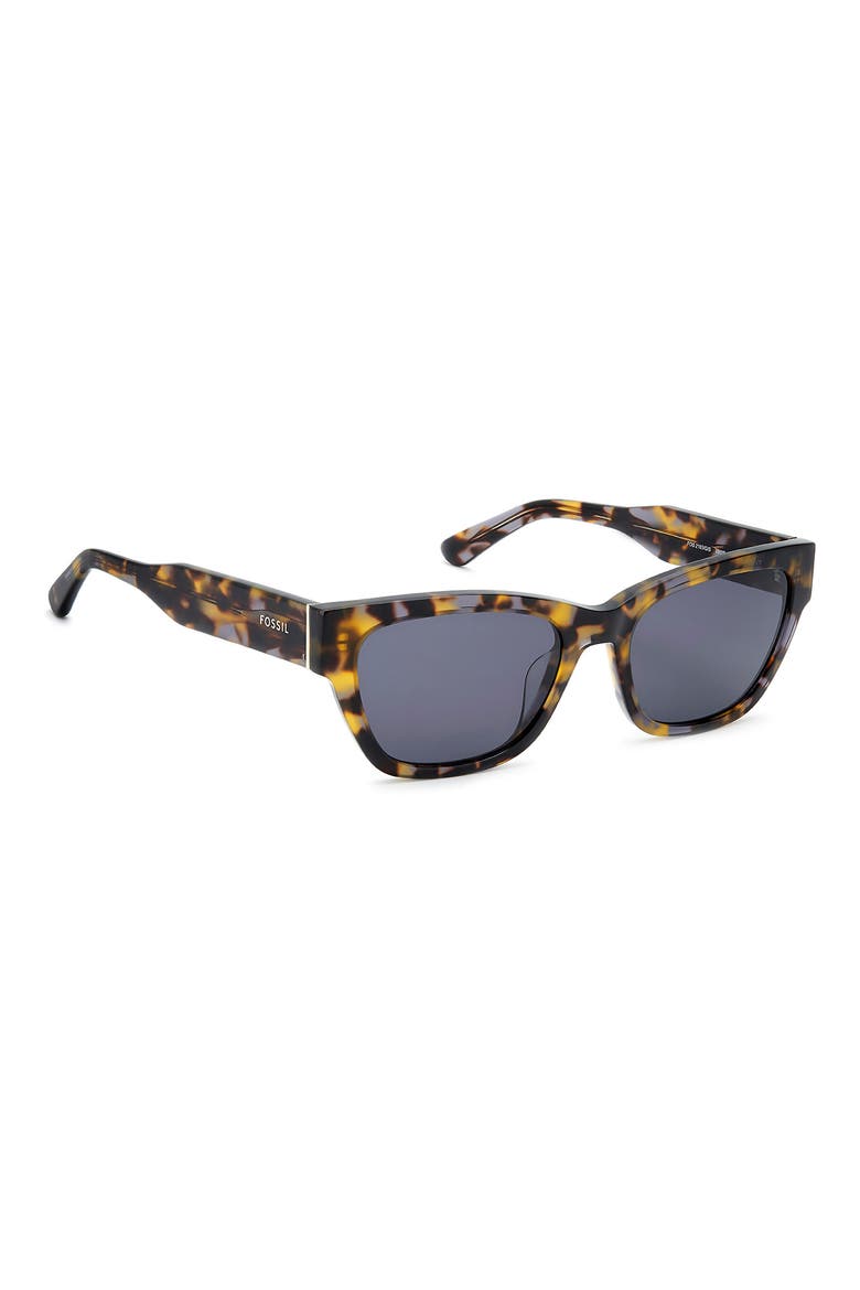 55mm Rectangular Sunglasses, Alternate, color, HAVANA/ GREY