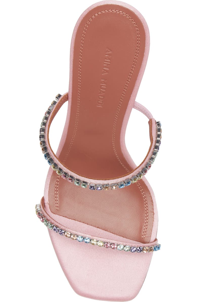 Amina Muaddi Gilda Crystal Slide Sandal, Alternate, color,