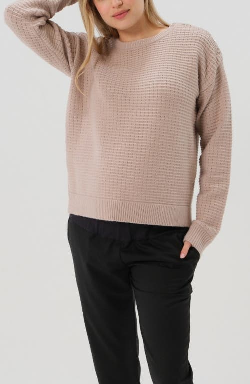 Marion Maternity & Nursing Sweater With Button Detail & Hidden Thumbhole Feature In Multi