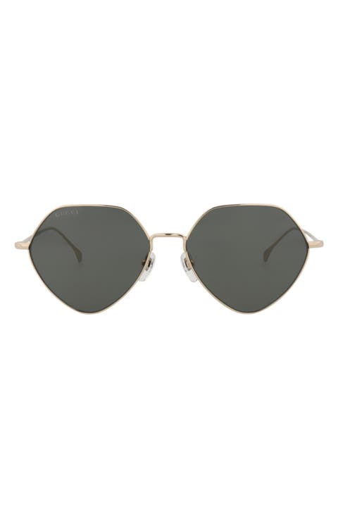 55mm Geometric Sunglasses