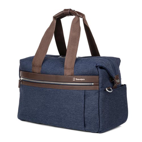 Travelpro Platinum Elite Carry On Soft Travel Underseat Tote Bag In True Navy Blue