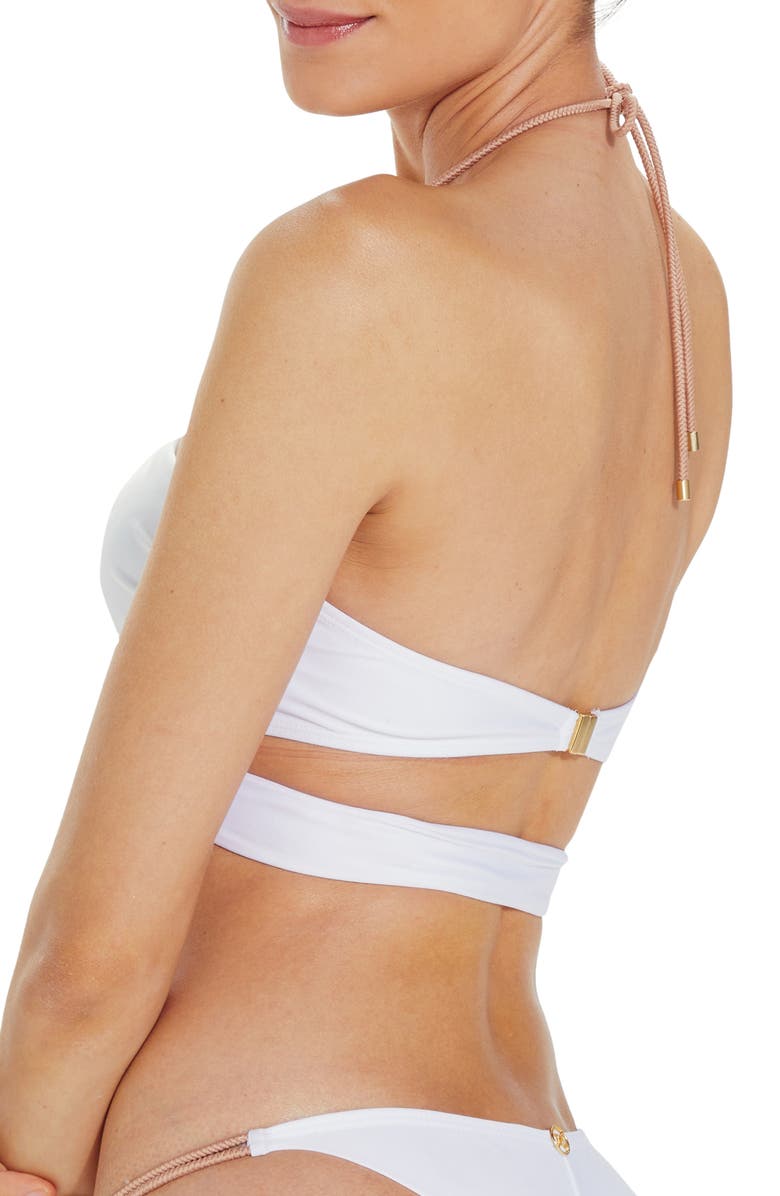 ViX Paula Hermanny Gi Solid Strappy Bikini Top, Alternate, color, 