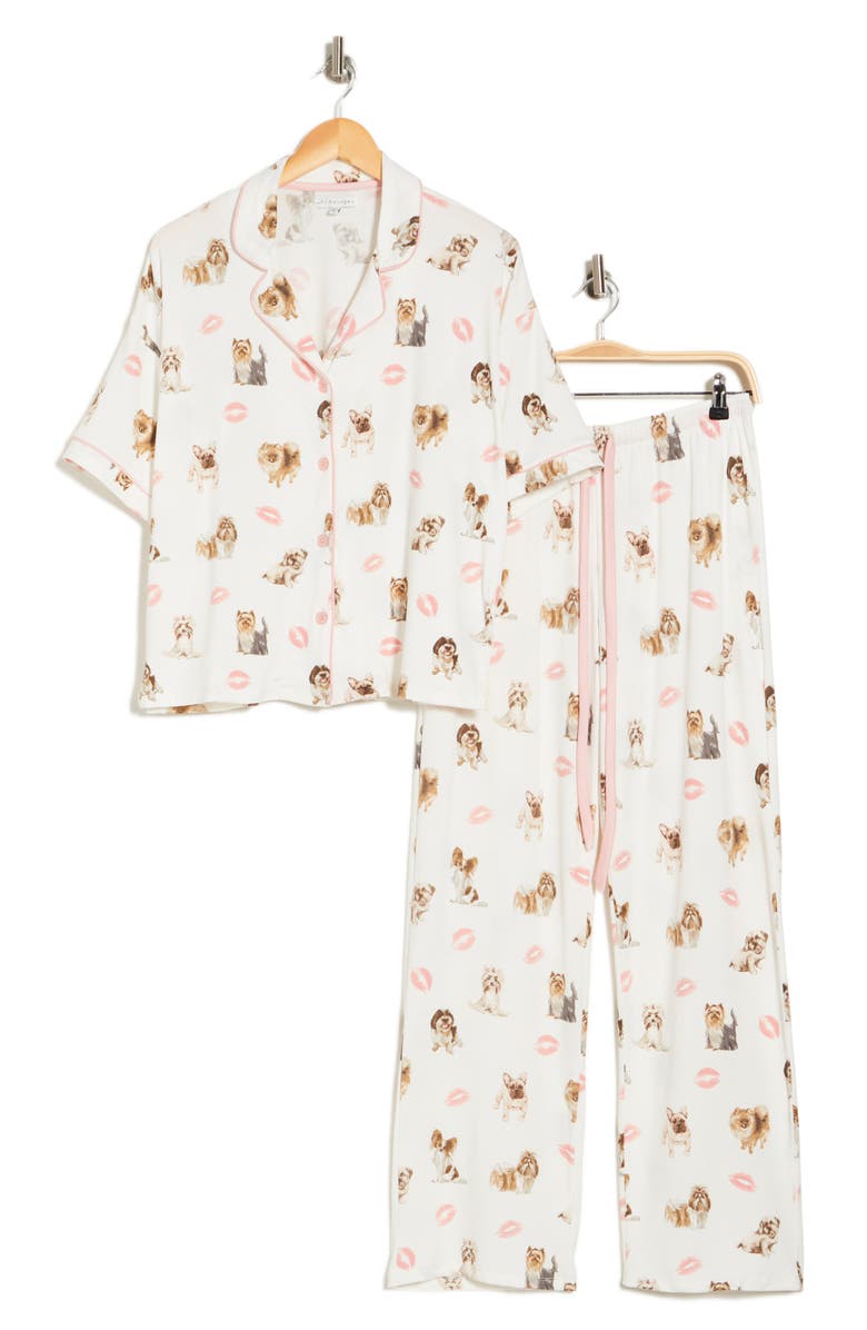 PJ Salvage Short Sleeve Knit Pajamas, Alternate, color, 