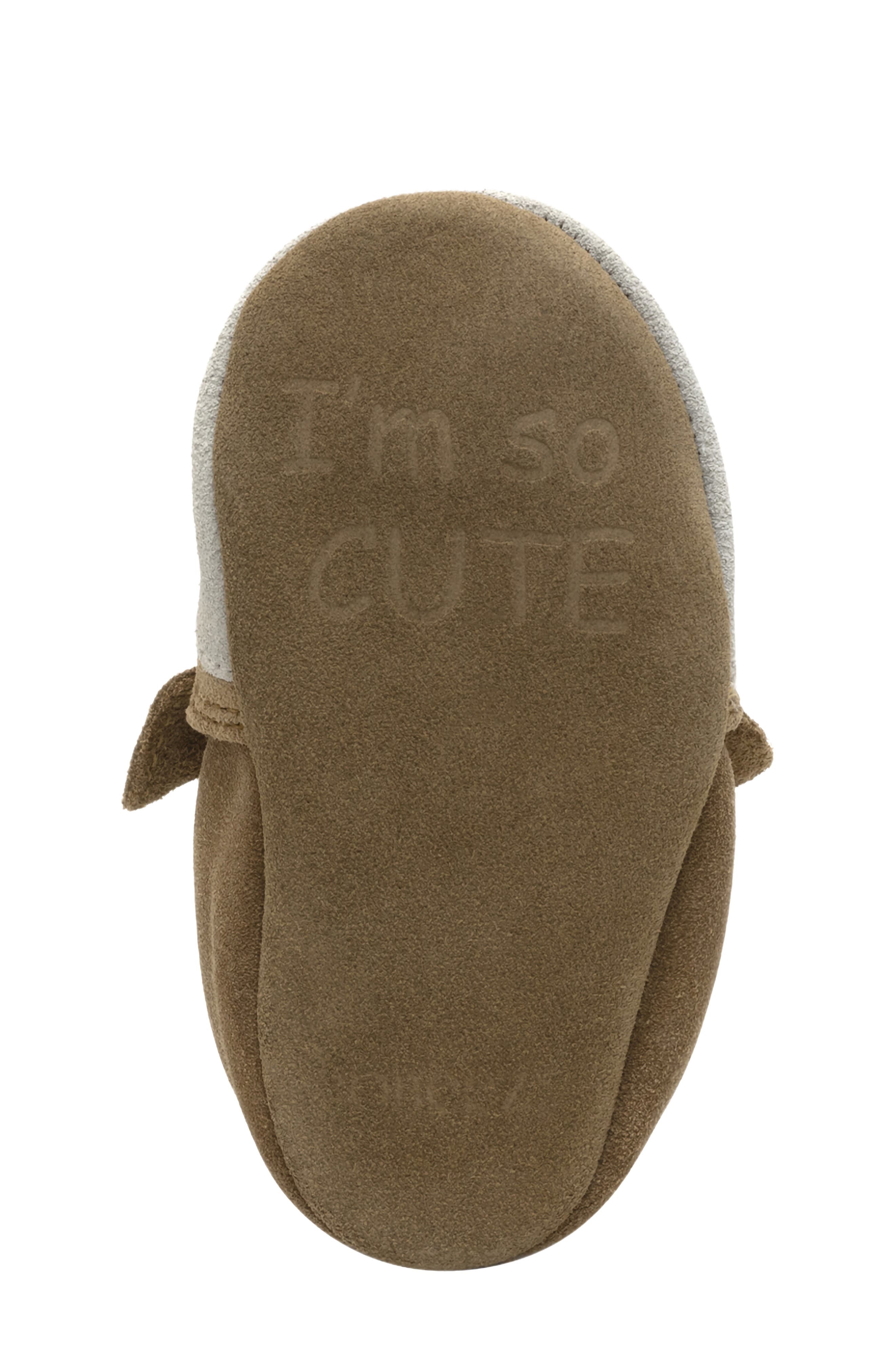 Robeez<sup>®</sup> Josephine Embroidered Fawn Crib Shoe, Alternate, color, Camel