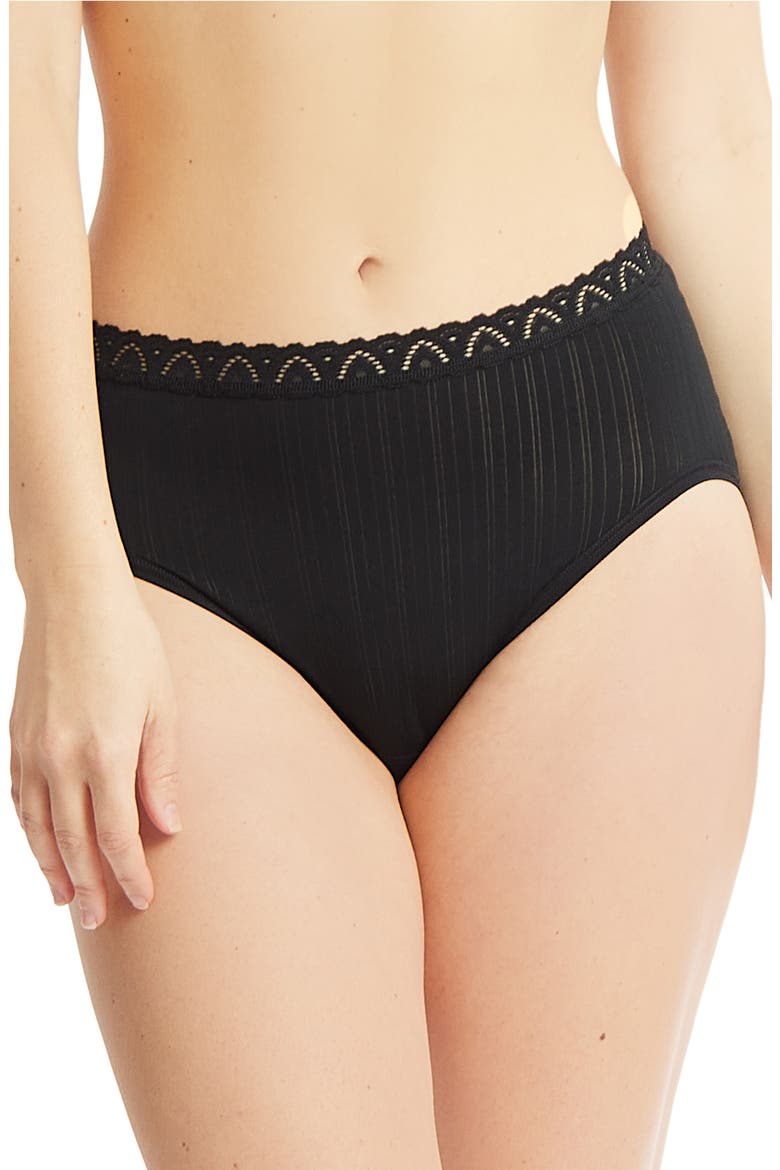 MellowLuxe™ French Briefs, Main, color, BLACK