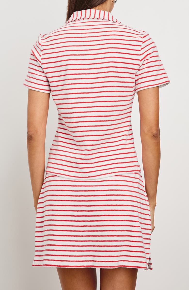 Rails Naveli Stripe Cotton Terry Cloth Polo, Alternate, color, 
