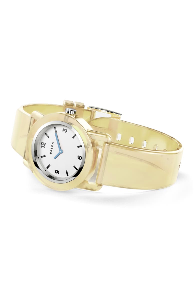 Play Recycled Plastic Watch, 35mm, Alternate, color, LEMON