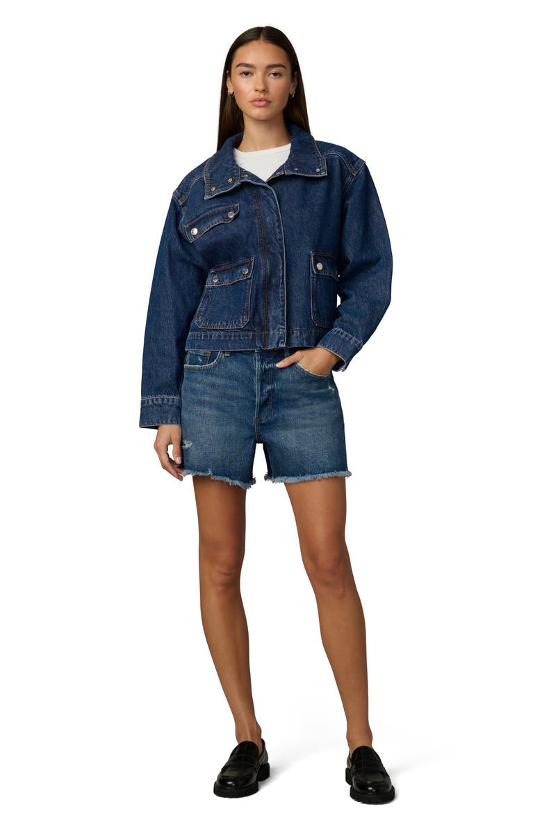 Joe's The Farah Zip Denim Jacket, Alternate, color, Ripple