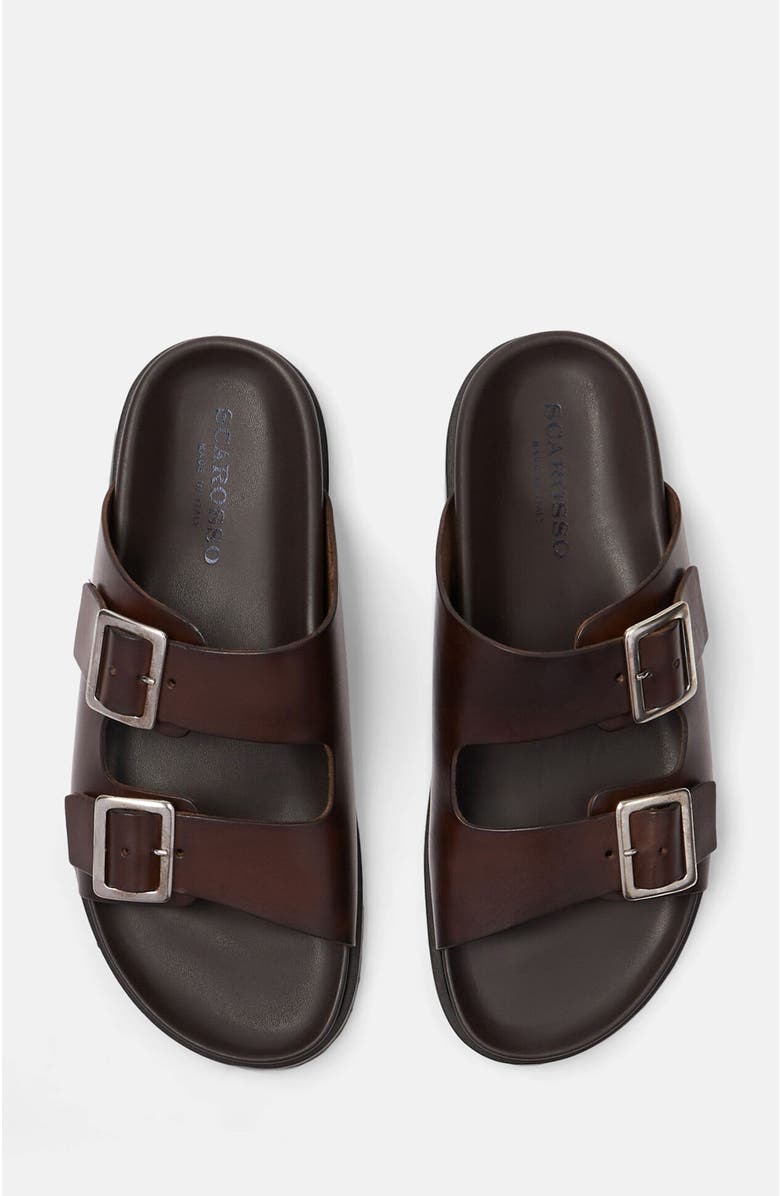 SCAROSSO Enea Sandals, Alternate, color, Brown - Calf
