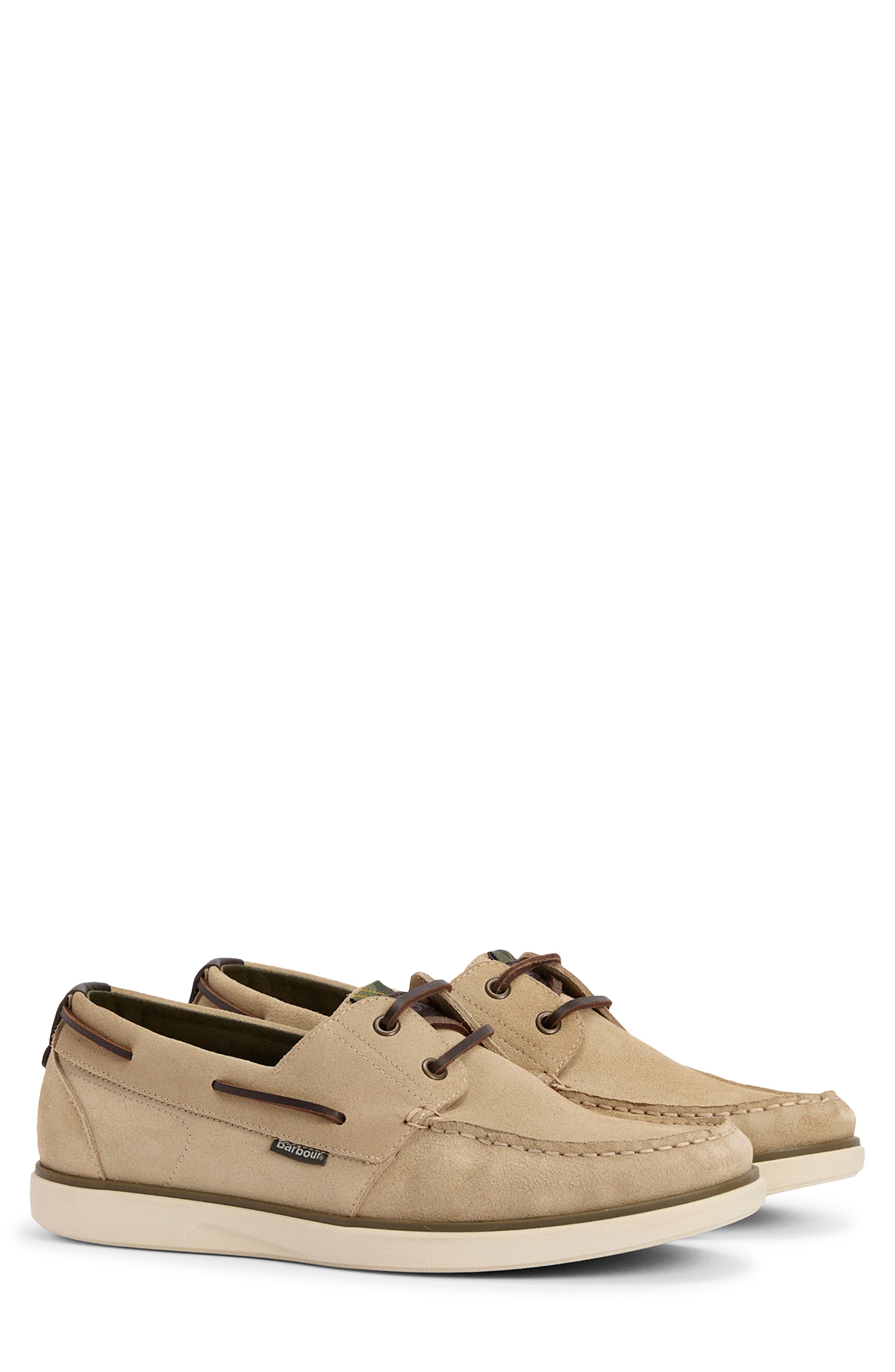 Barbour Rothley Boat Shoe, Alternate, color, Taupe Suede