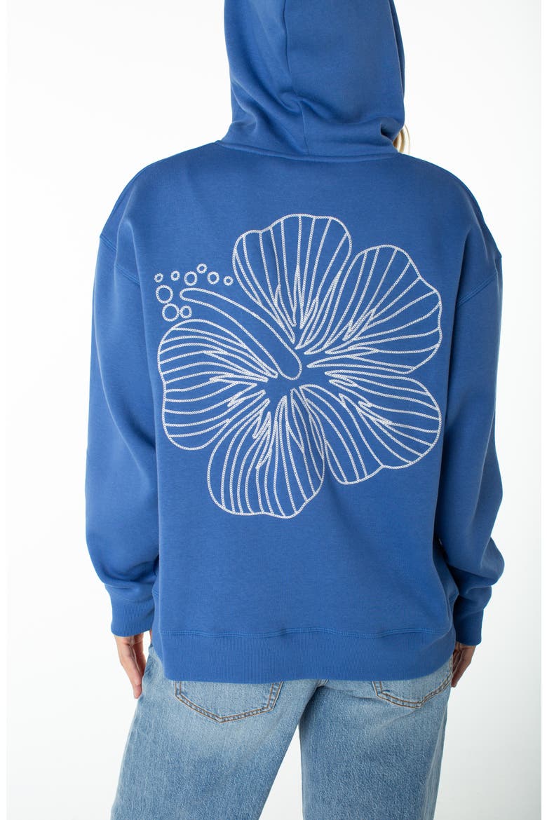 Wailea Oversize Embroidered Hoodie, Alternate, color, DUTCH BLUE