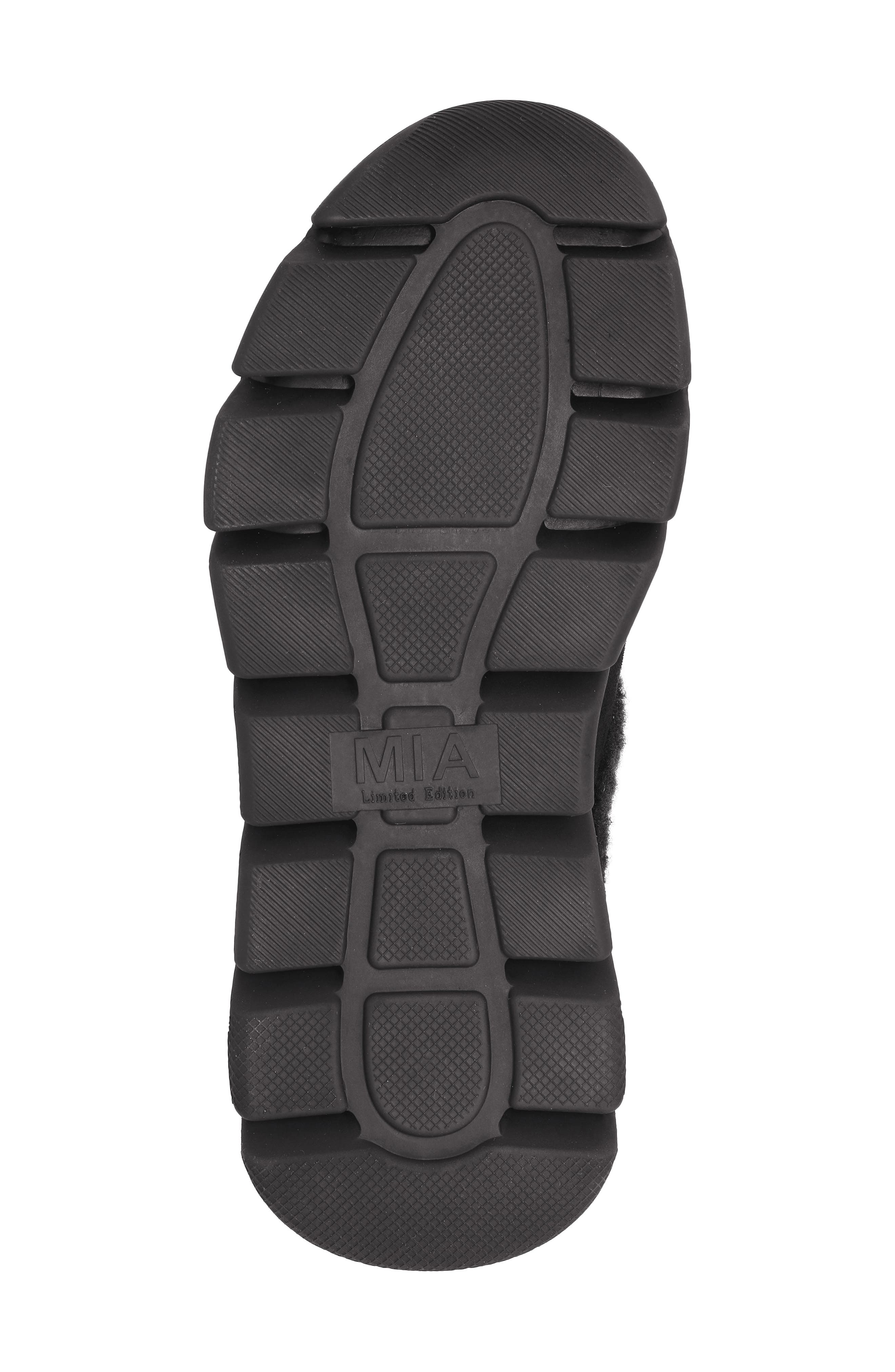 MIA Limited Edition Aric Genuine Shearling Slipper, Alternate, color, Black