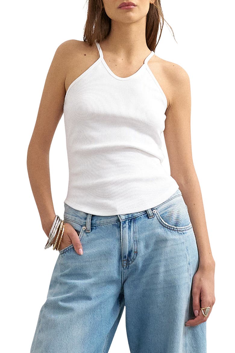Rib Camisole, Main, color, WHITE