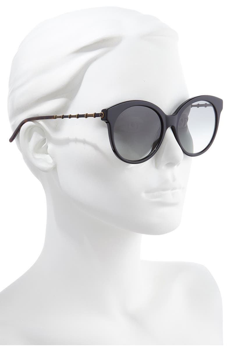 Gucci 55mm Cat Eye Sunglasses, Alternate, color,