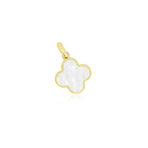 Mother of Pearl Clover Charm