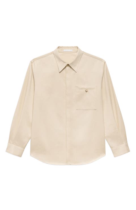 Cotton Chino Twill Overshirt