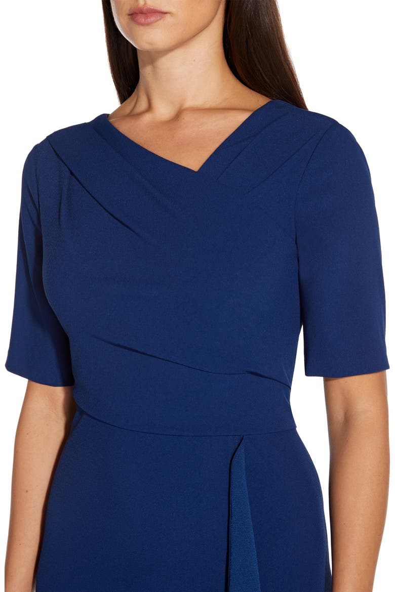 Asymmetrical Hem A-Line Dress, Alternate, color, NAVY