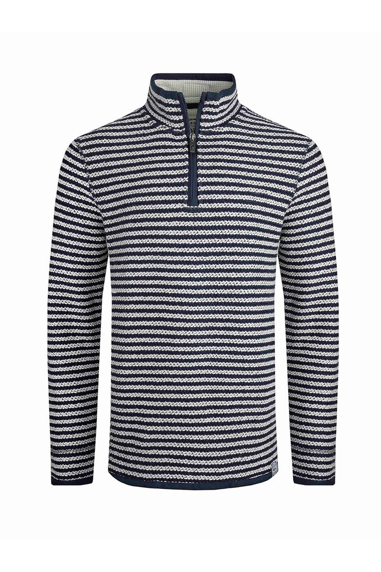 Shorling 1/4 Zip Stripe Macaroni, Alternate, color, Ecru