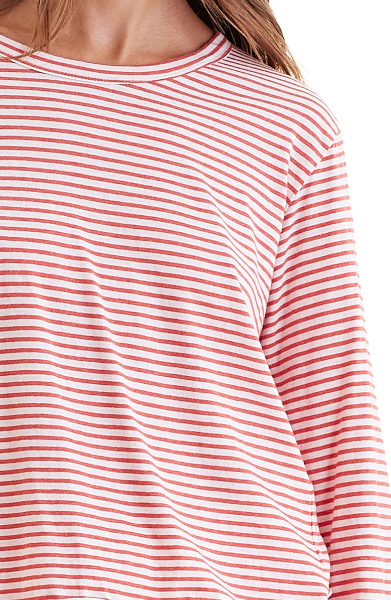 Papinelle Jada Stripe Organic Cotton Pajama Pants, Alternate, color, 