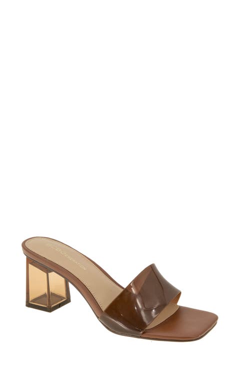 Luckee Block Heel Slide Sandal (Women)