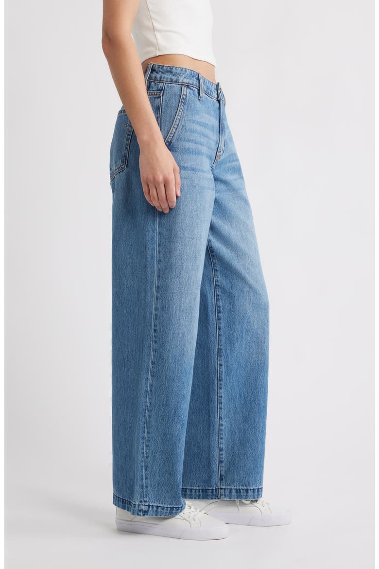 Low Rise Baggy Wide Leg Jeans, Alternate, color, MED.WASH