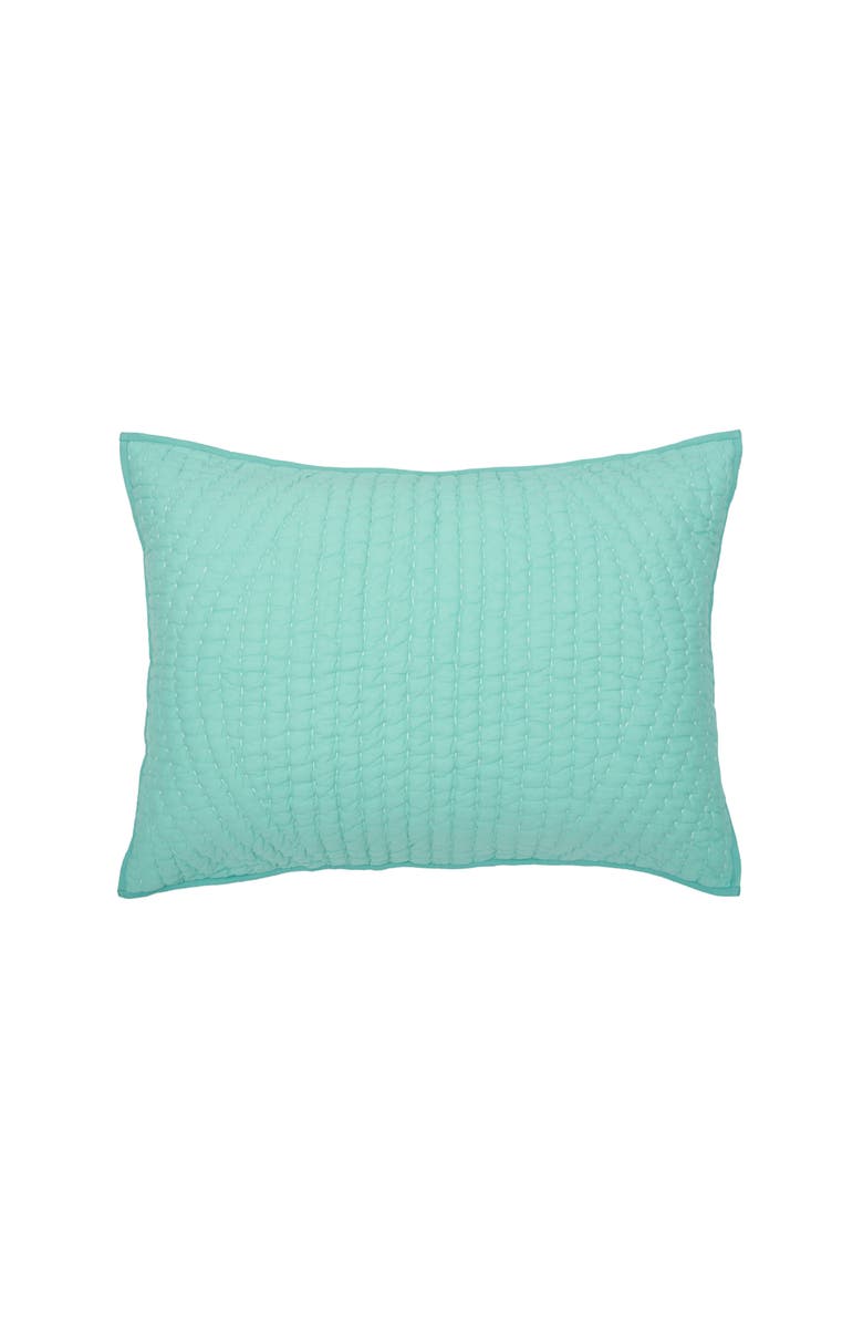 carol & frank James Cotton Standard Sham 20" x 26", Main, color, Green