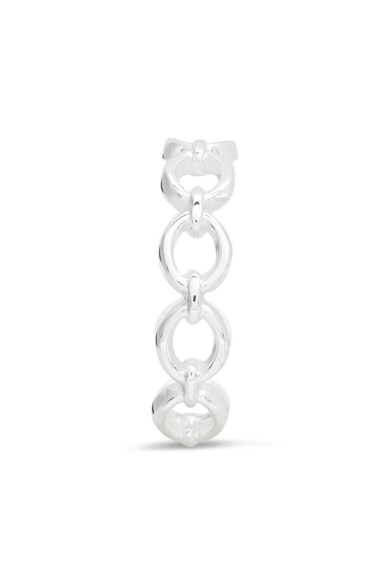 Argento Vivo Chain Link Ring, Alternate, color, SILVER