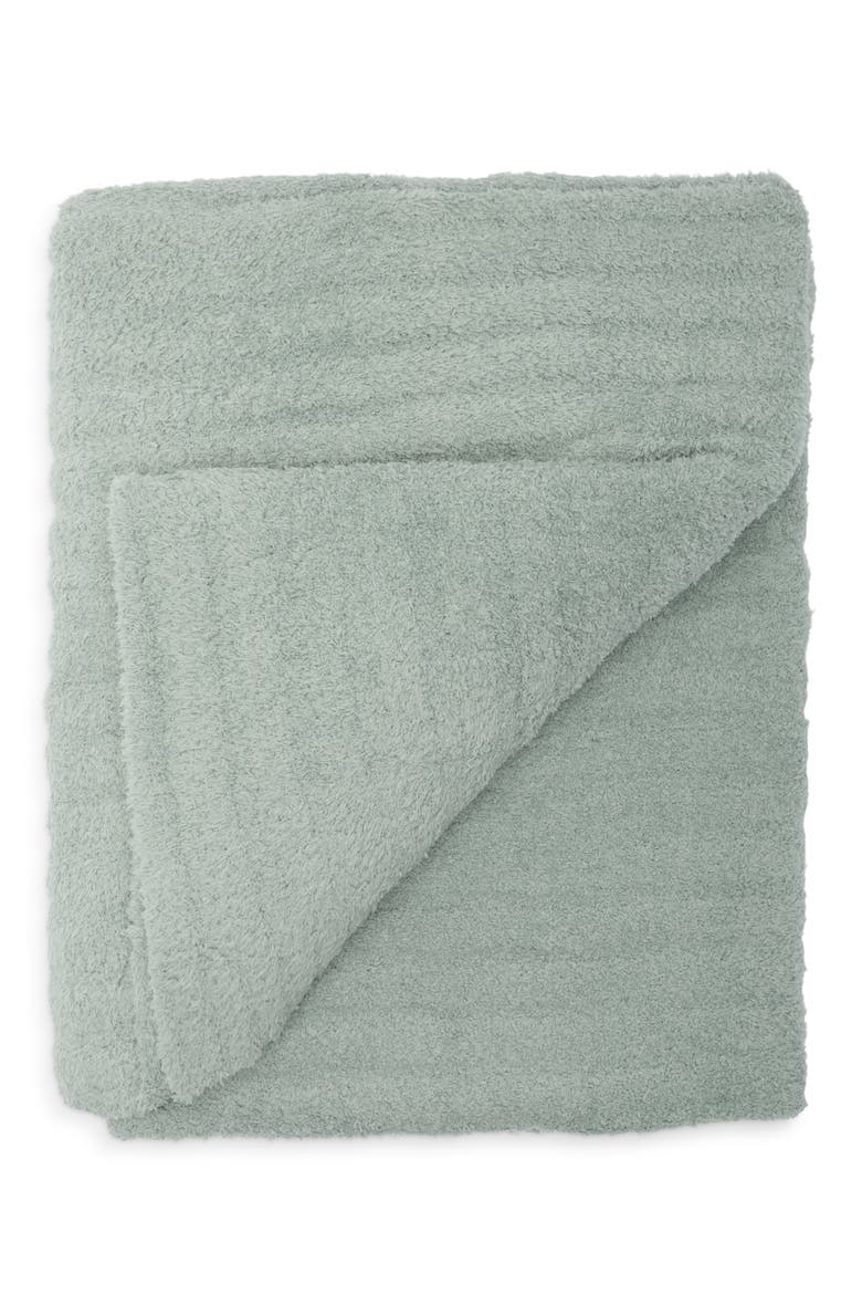CozyChic® Chunky Rib Throw Blanket, Alternate, color, SAGE GREEN