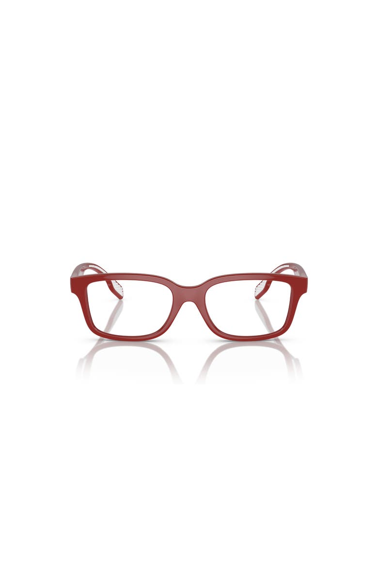 Burberry 48mm Rectangle optical glasses, Alternate, color, Red