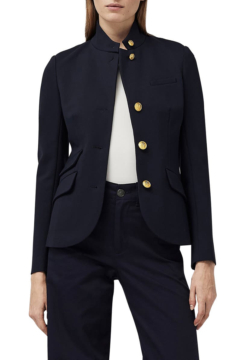 rag & bone Slade Ponte Blazer, Main, color, Sal