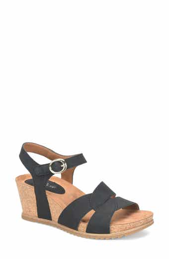 EUROSOFT Tressa Ankle Strap Wedge Sandal