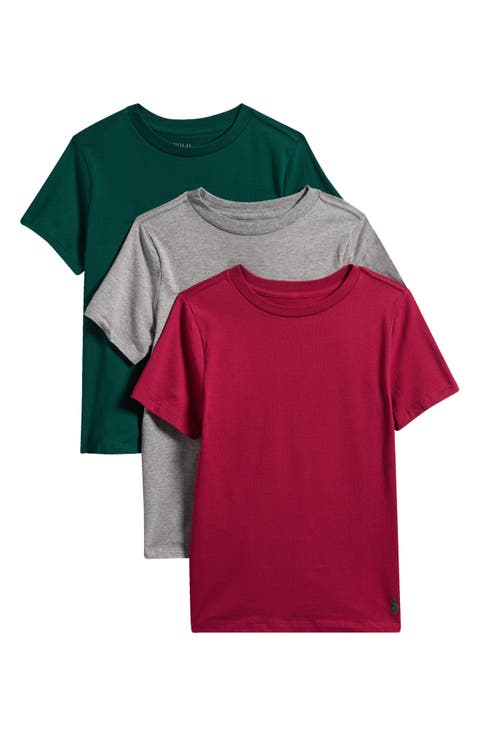 Kids' 3-Pack Stretch Cotton Undershirts