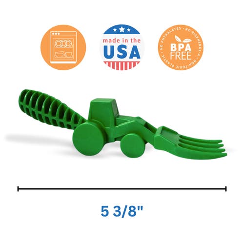 Constructive Eating Set Of 2 Tractor Utensils For Kids And Toddlers, 1 Pack