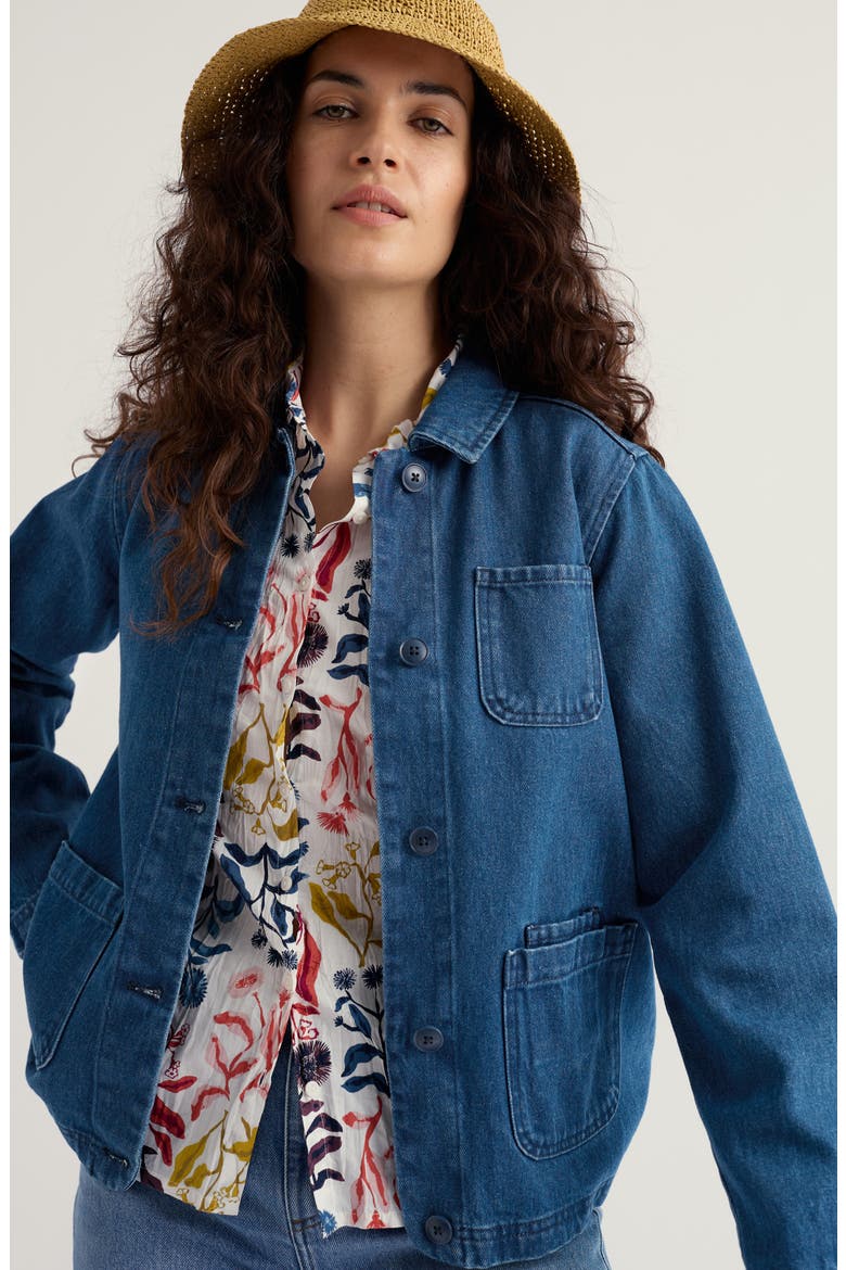Reading Rocks Denim Jacket, Alternate, color, MID WASH